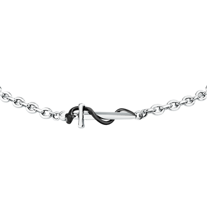 Bracciale Uomo Sector Basic Serpente Acciaio Nero SZS174