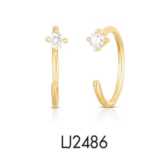 Orecchini Ear cuff donna gioielli Liujo Essential LJ2486 - Arena Gioielli 