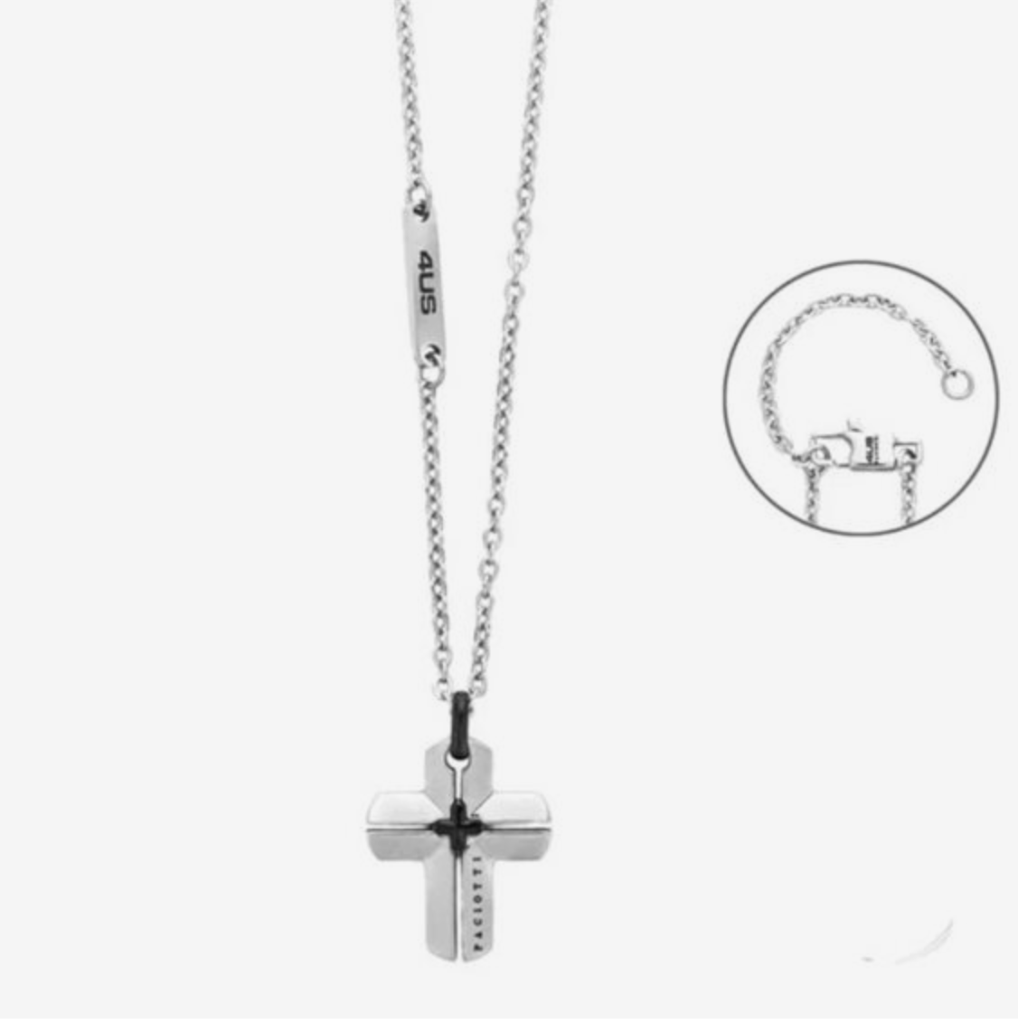 Collana Uomo Cesare Paciotti 4US Croce Bombata Acciaio Bicolore 4UCL8427 - cesare paciotti