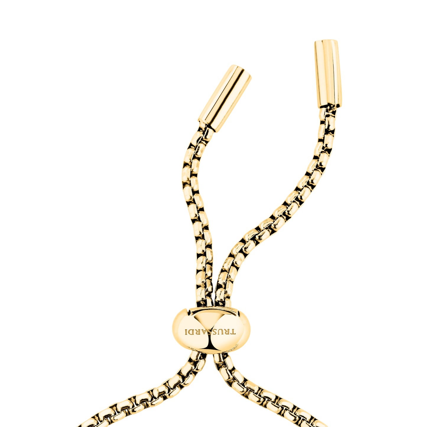 Bracciale Donna Trussardi T-Design in Acciaio Dorato con Cristalli Bianchi TJAXA47 - Arena Gioielli - Trussardi