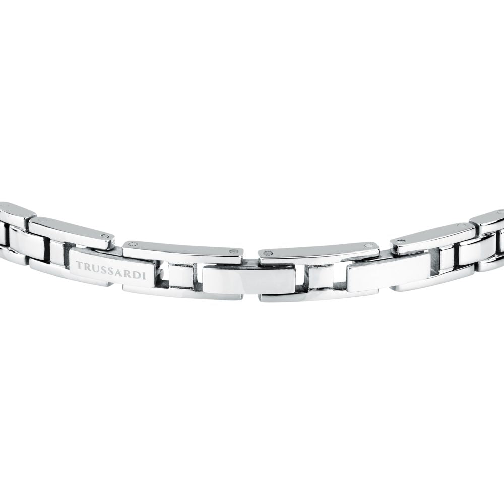 Bracciale Uomo Trussardi T-Steel Acciaio Placca ID Dorata TJAXV23 - Trussardi