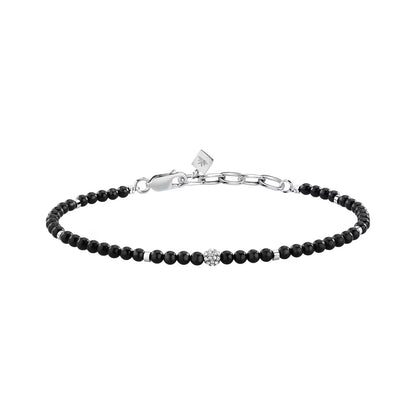 Bracciale Uomo Morellato Terra Acciaio e Onice Nero S1762 - Arena Gioielli