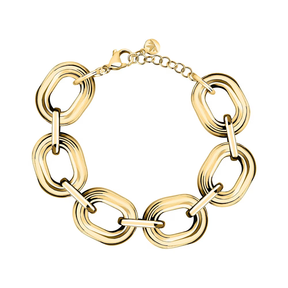 Bracciale Donna Morellato Vintage SAZJ05 in Acciaio Dorato a Maglia Catena 17+3 cm - Arena Gioielli - Morellato