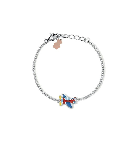 Bracciale Bambino Nanan NAN0682 – Aeroplano Smalto Multicolore - Arena Gioielli - Nanan