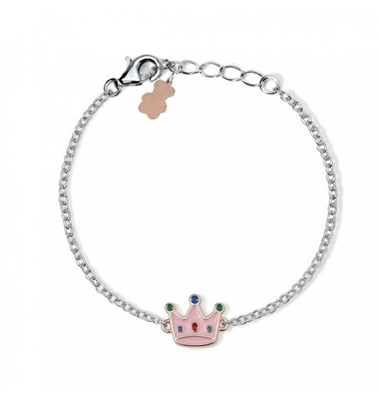Bracciale Bambina Nanan NAN0683 – Corona Principessa Smalto Rosa - Arena Gioielli - Nanan