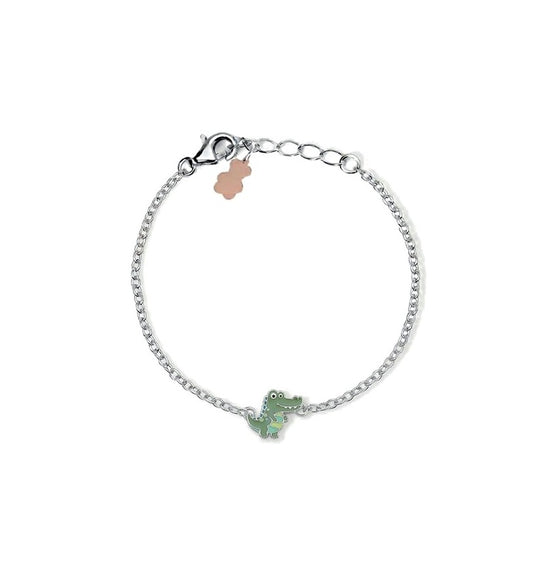 Bracciale Bambino Nanan NAN0680 – Dinosauro Smalto Verde - Arena Gioielli - Nanan