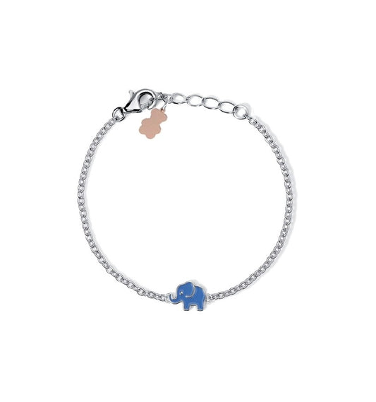 Bracciale Bambino Nanan NAN0684 – Elefantino Smalto Azzurro - Arena Gioielli - Nanan