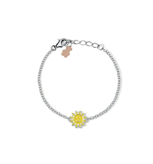 Bracciale Bambina Nanan NAN0673 – Sole Sorridente Smalto Giallo - Arena Gioielli - Nanan