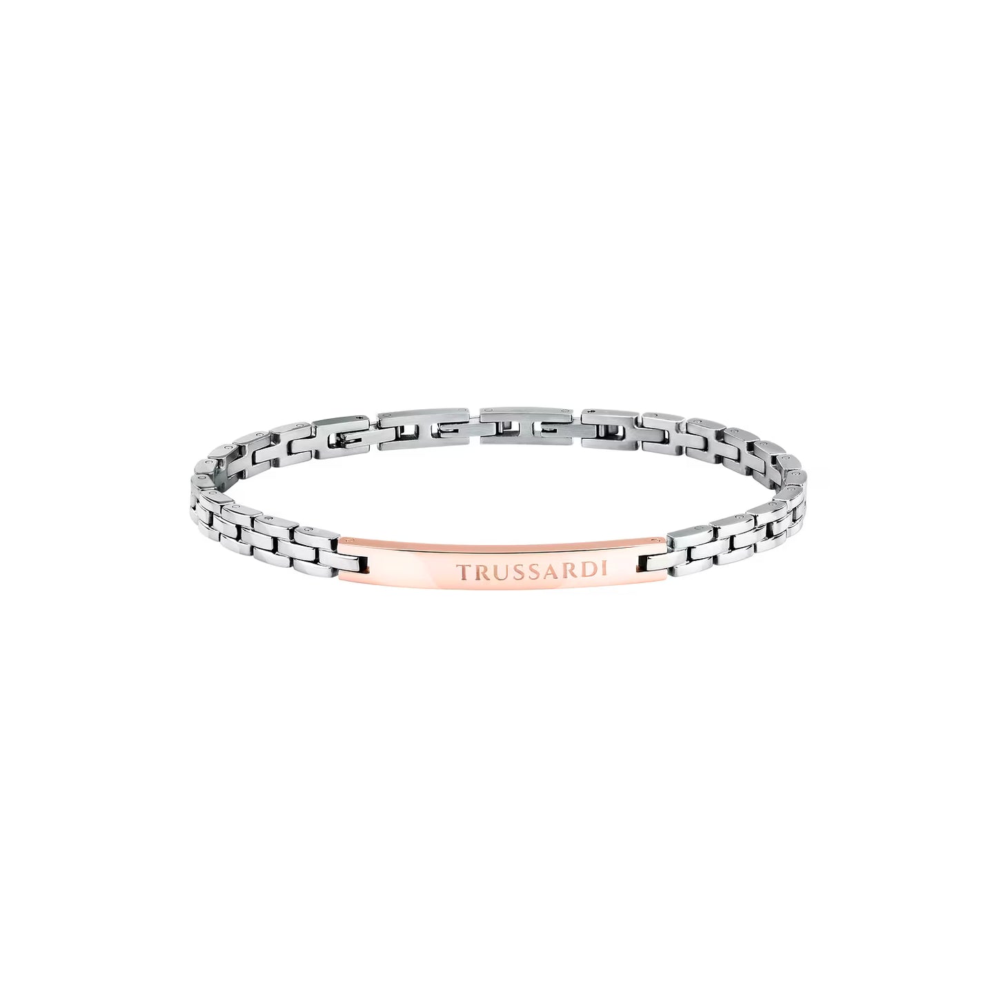 Bracciale Uomo Trussardi T-Steel TJAXV14 – Piastra Oro Rosa - Trussardi