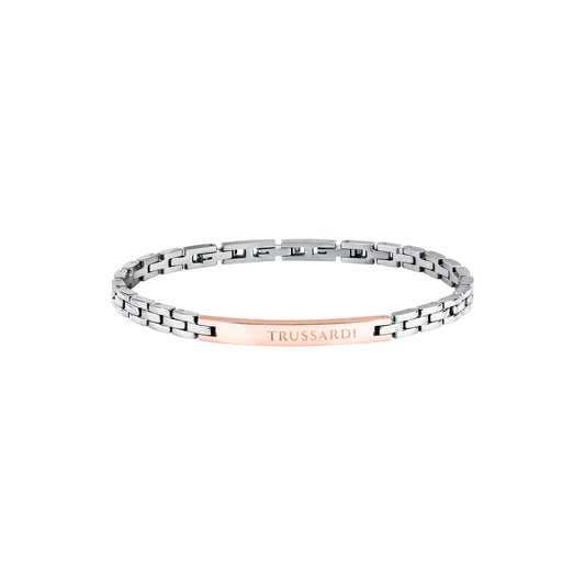 Bracciale Uomo Trussardi T-Steel TJAXV14 – Piastra Oro Rosa - Trussardi