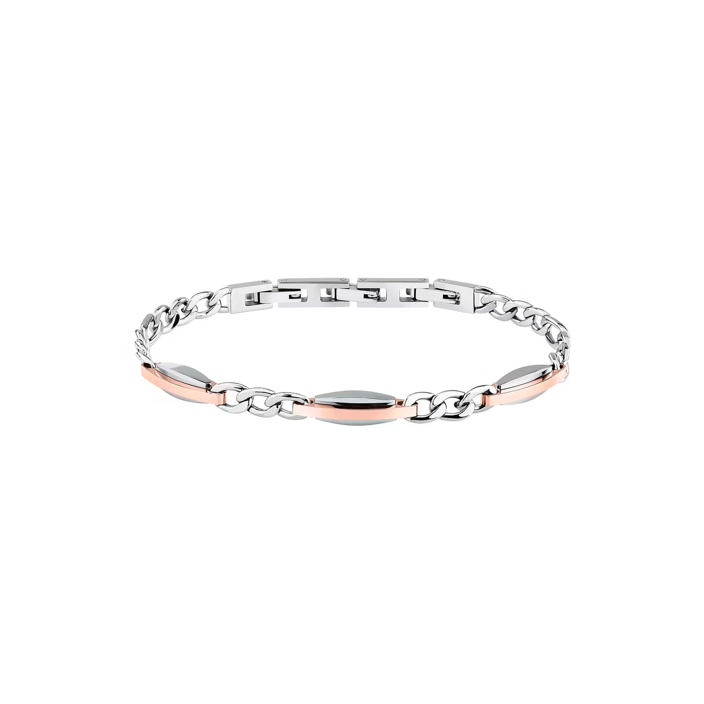 Bracciale Uomo Trussardi T-Steel TJAXV38 – Acciaio Oro Rosa - Arena Gioielli  - Trussardi