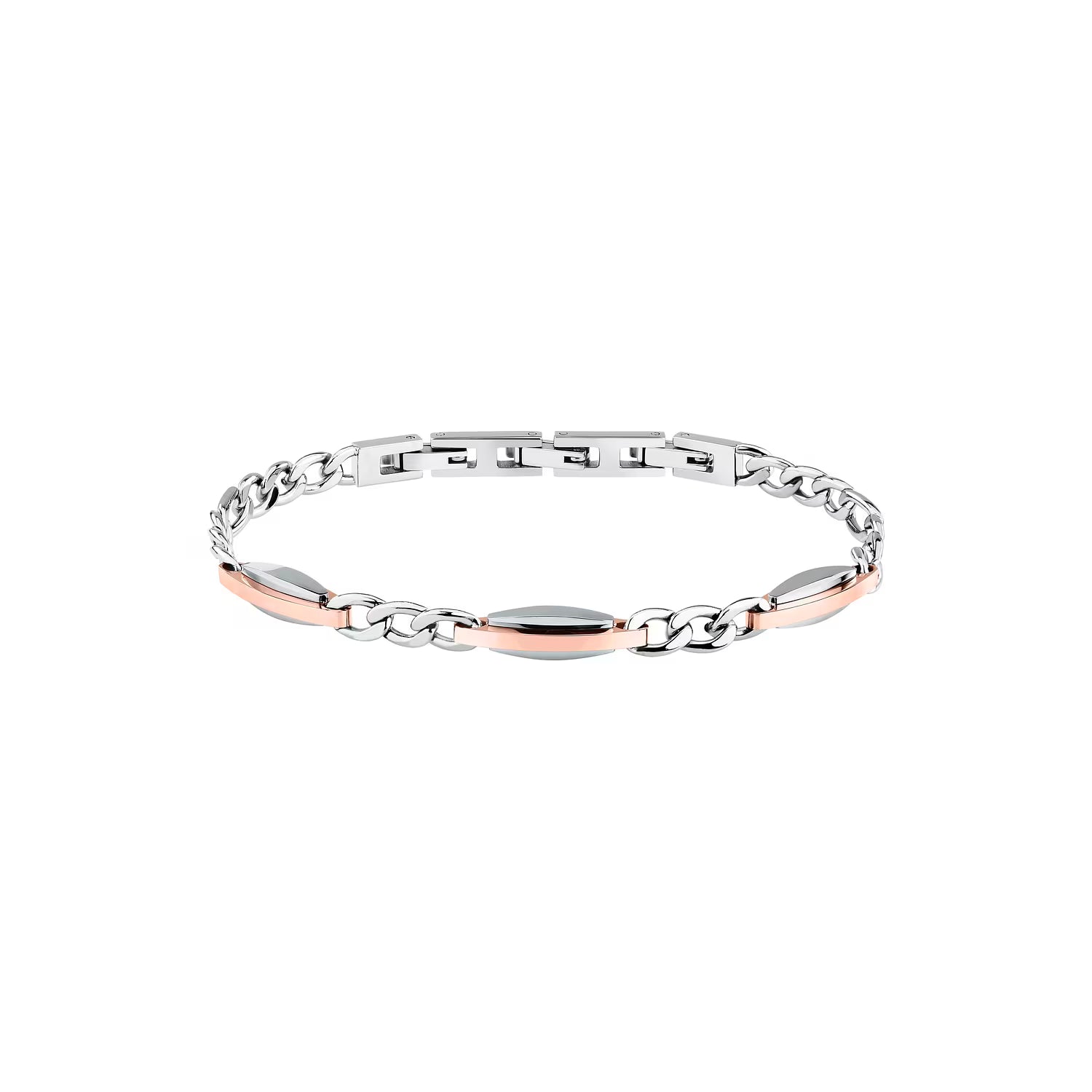 Bracciale Uomo Trussardi T-Steel TJAXV38 – Acciaio Oro Rosa - Arena Gioielli 