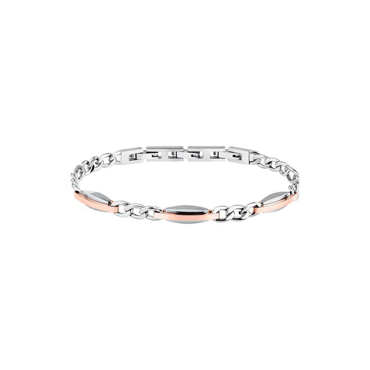 Bracciale Uomo Trussardi T-Steel TJAXV38 – Acciaio Oro Rosa - Arena Gioielli  - Trussardi