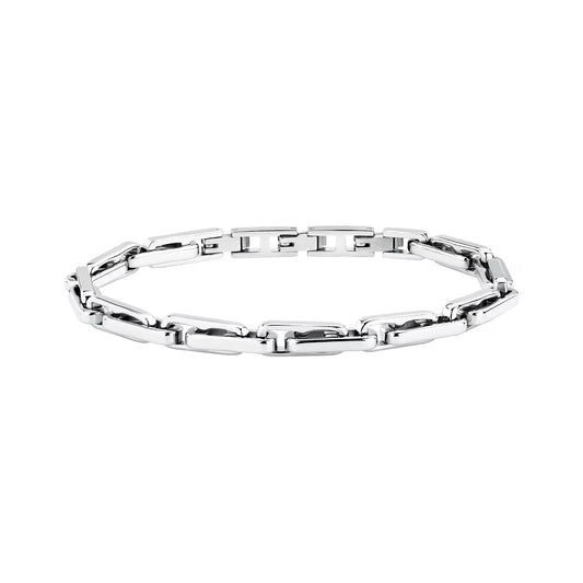 Bracciale Uomo Trussardi T-Steel TJAXV53 – Maglia Geometrica - Trussardi