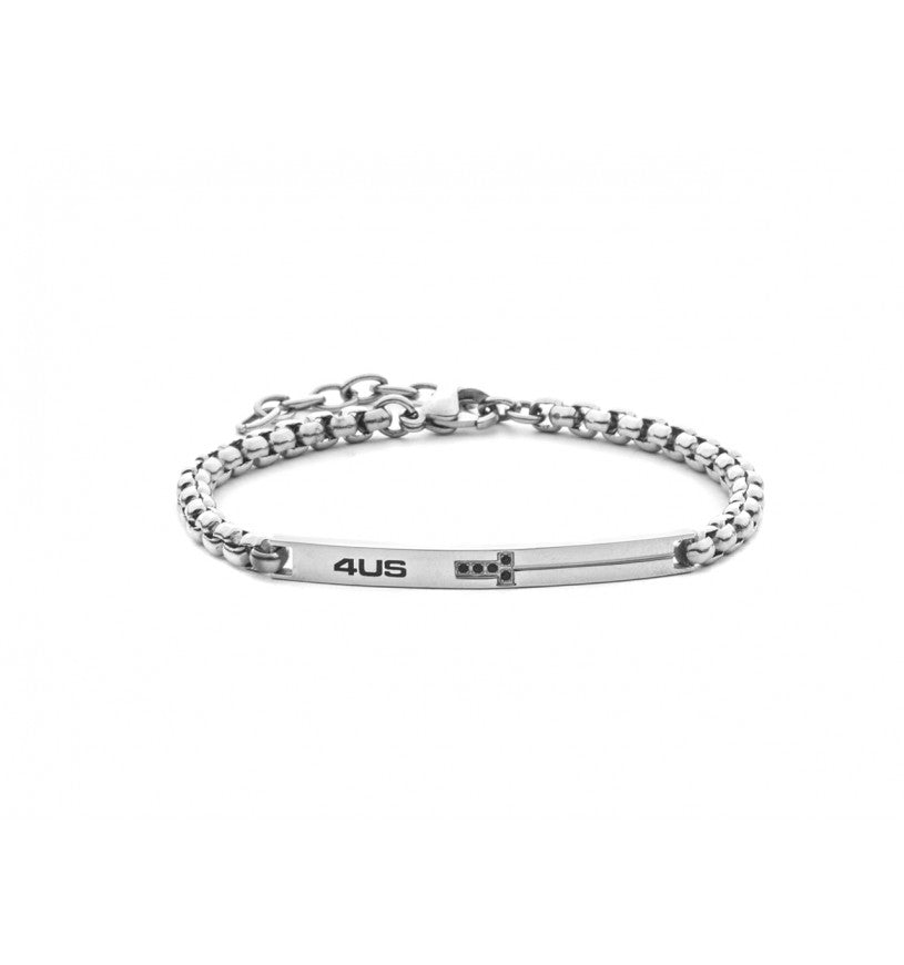 Bracciale Uomo Cesare Paciotti 4US Piastra Acciaio 4UBR8540 - Arena Gioielli  - cesare paciotti