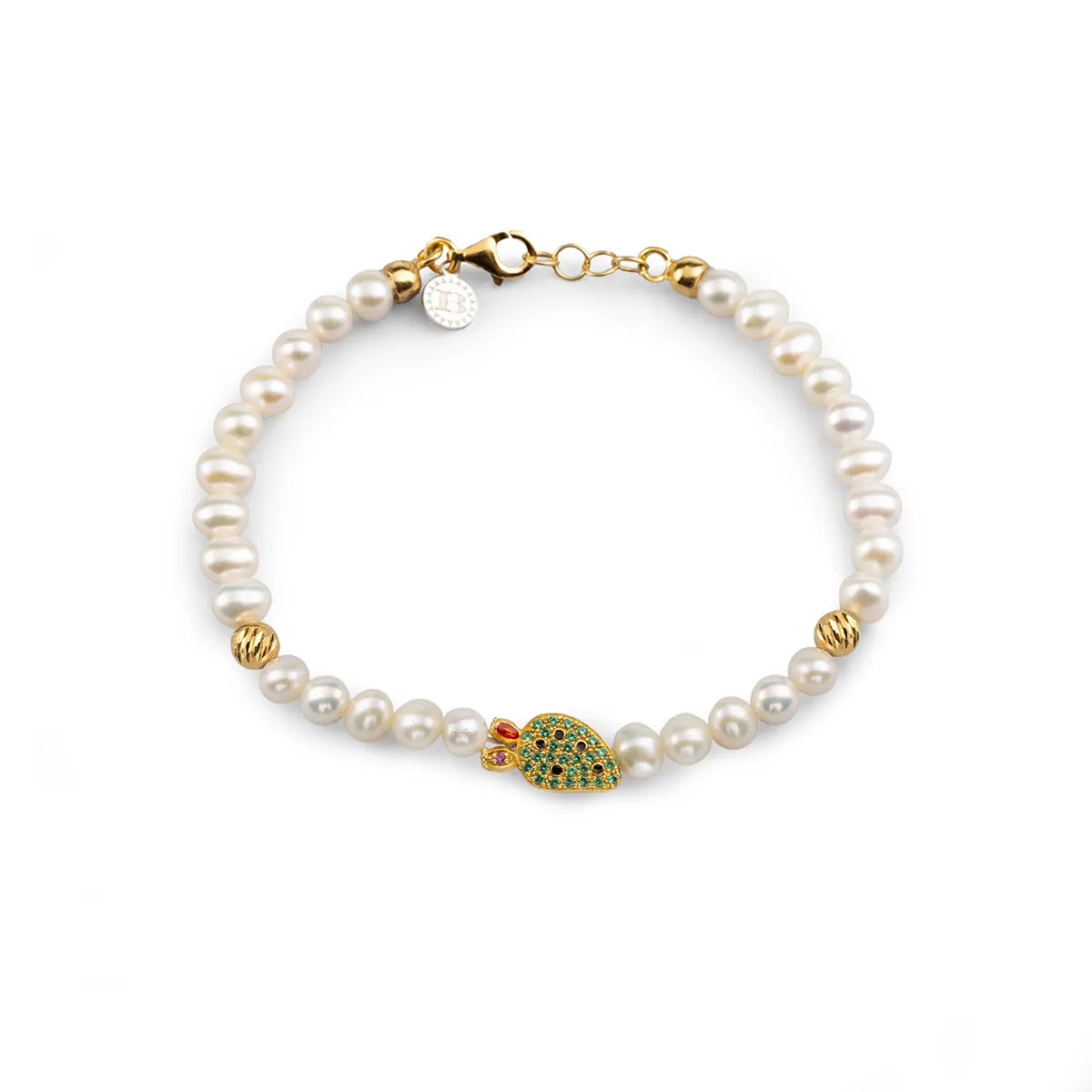 Bracciale donna in argento Isola Bella Perla Pala di Fico Lapilli 20001404 - Arena Gioielli 