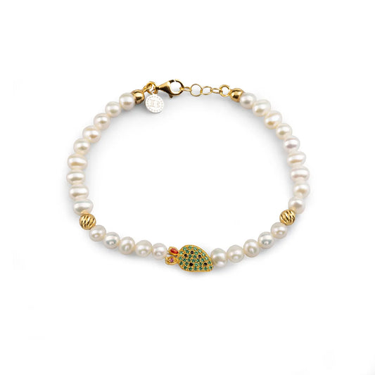 Bracciale donna in argento Isola Bella Perla Pala di Fico Lapilli 20001404 - Arena Gioielli 