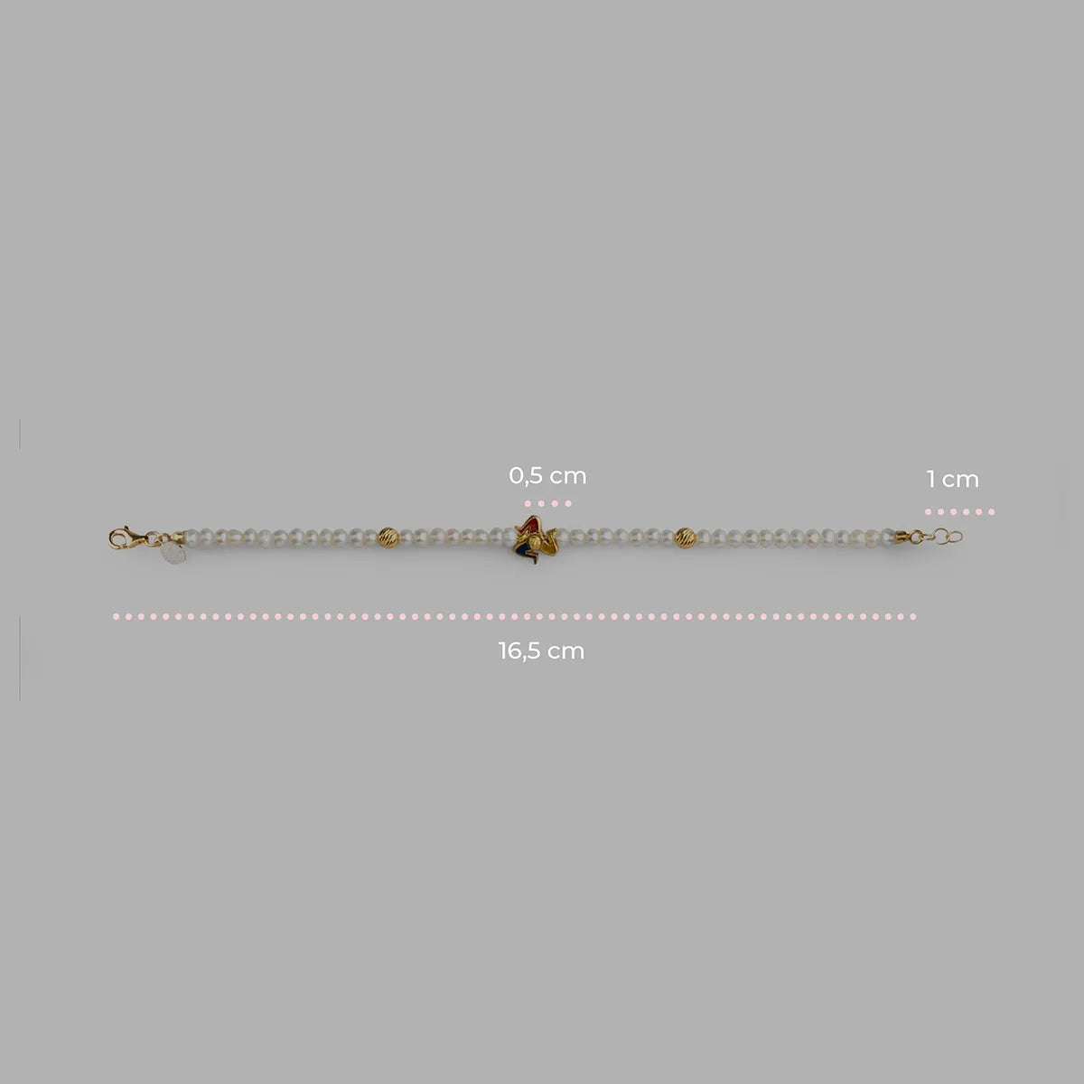 Bracciale donna in argento Isola Bella Perla Trinacria 20001397 - Arena Gioielli 