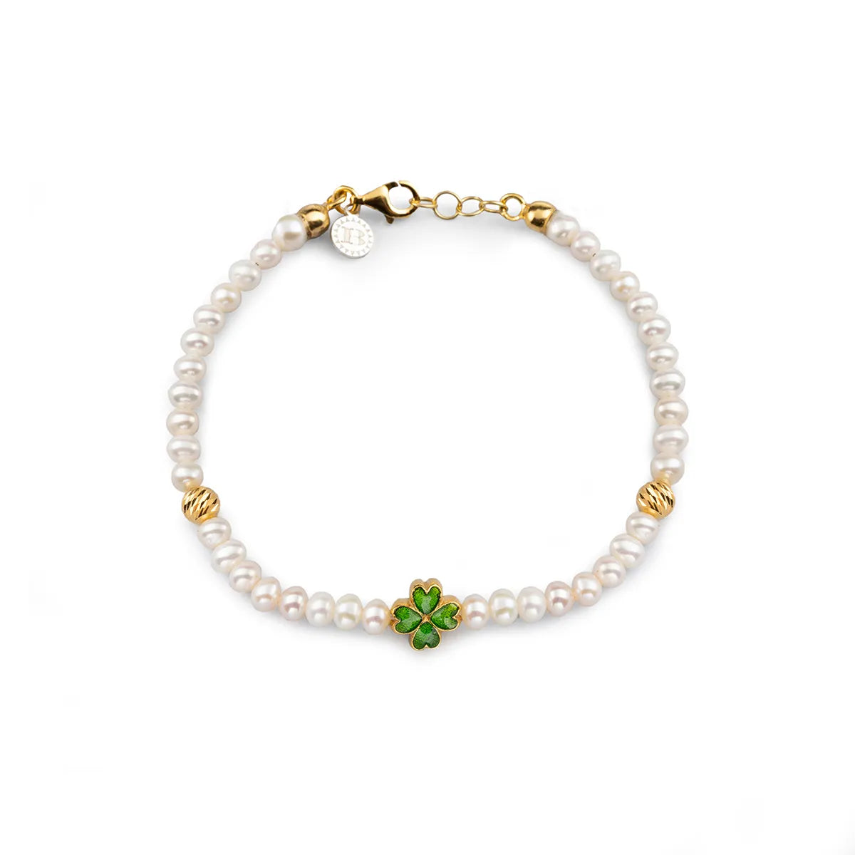 Bracciale donna in argento Isola Bella Perla Quadrifoglio 20001399 - Arena Gioielli 