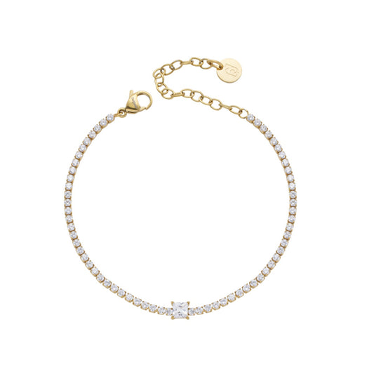 Bracciale Donna Liu Jo Tennis Gold con Pietra Centrale – LJ3034 - Arena Gioielli 