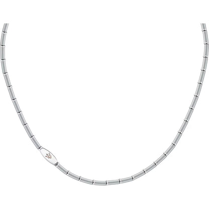 Collana Uomo Maserati Titanium JM426AXF02 a Catena in Acciaio Silver 52 cm