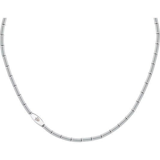 Collana Uomo Maserati Titanium JM426AXF02 a Catena in Acciaio Silver 52 cm - Arena Gioielli  - Maserati