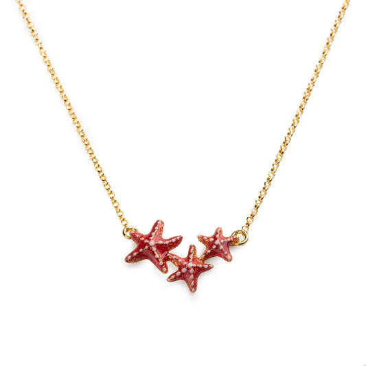 Collana Donna Isola Bella Stelle Marine 60000130 Placcata Oro 18kt e Smalti - Arena Gioielli - Isola bella
