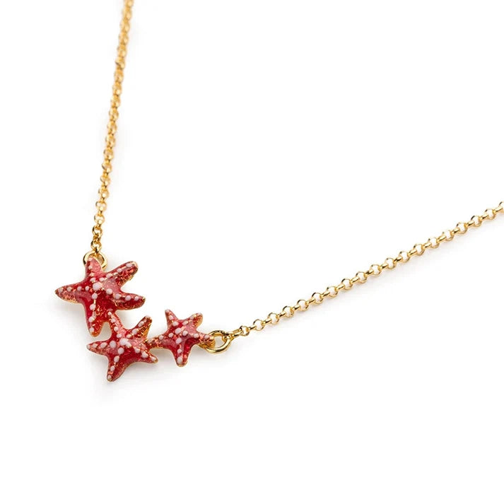 Collana Donna Isola Bella Stelle Marine 60000130 Placcata Oro 18kt e Smalti - Arena Gioielli - Isola bella