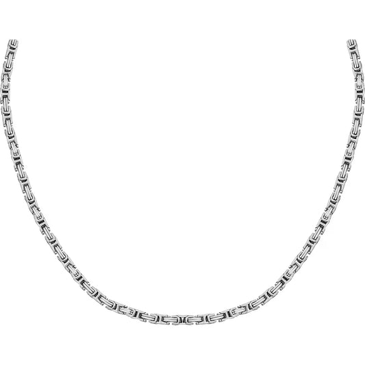 Collana Uomo Trussardi T-Steel TJAXV46 – Maglia Bizantina - Trussardi