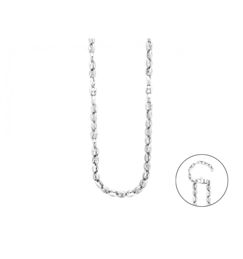 Collana Uomo Cesare Paciotti 4US Catena Maglie Ovali Acciaio Lucido 4UCL8525 - cesare paciotti