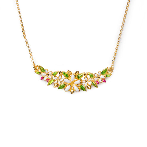 Collana Donna Isola Bella Mini Collier Gelsomino 60000154 Placcata Oro con Smalti Dipinti a Mano - Arena Gioielli - Isola bella
