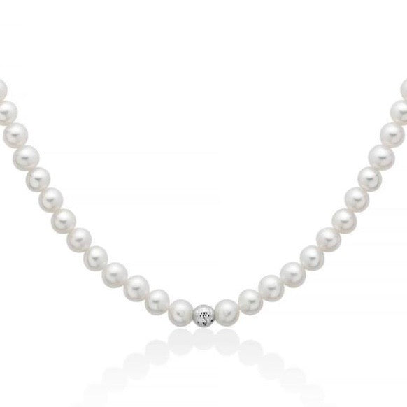 Collana Donna Miluna in Perle Vere e Oro Bianco 18kt – PCL6845 - Arena Gioielli  - Miluna