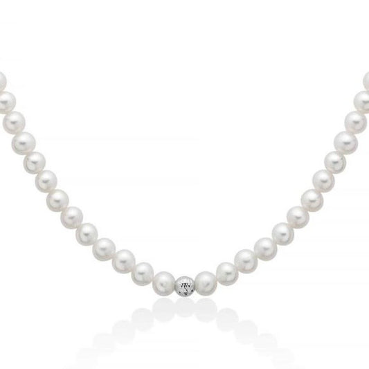 Collana Donna Miluna in Perle Vere e Oro Bianco 18kt – PCL6845 - Arena Gioielli  - Miluna