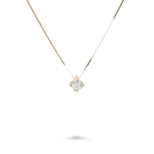 Collana punto luce oro giallo 18 carati 0,03 ct MP74-27D03G - Arena Gioielli 