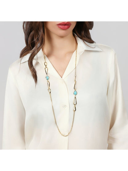 Collana Donna Unoaerre Joya Cristallo Azzurro Goccia - Arena Gioielli