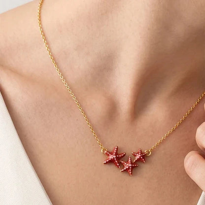 Collana Donna Isola Bella Stelle Marine 60000130 Placcata Oro 18kt e Smalti - Arena Gioielli