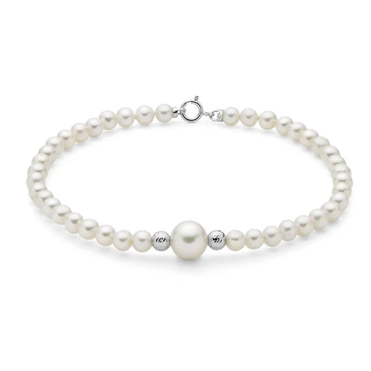 Bracciale donna Miluna in oro e perle PBR3714