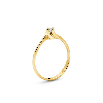 Anello donna Miluna Solitario LID5180G 0,10 ct - Arena Gioielli