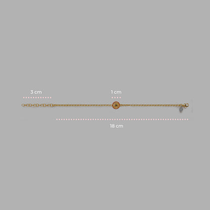 Bracciale Donna Isola Bella Ruota 60000157 Placcato Oro 18kt e Smalti - Arena Gioielli