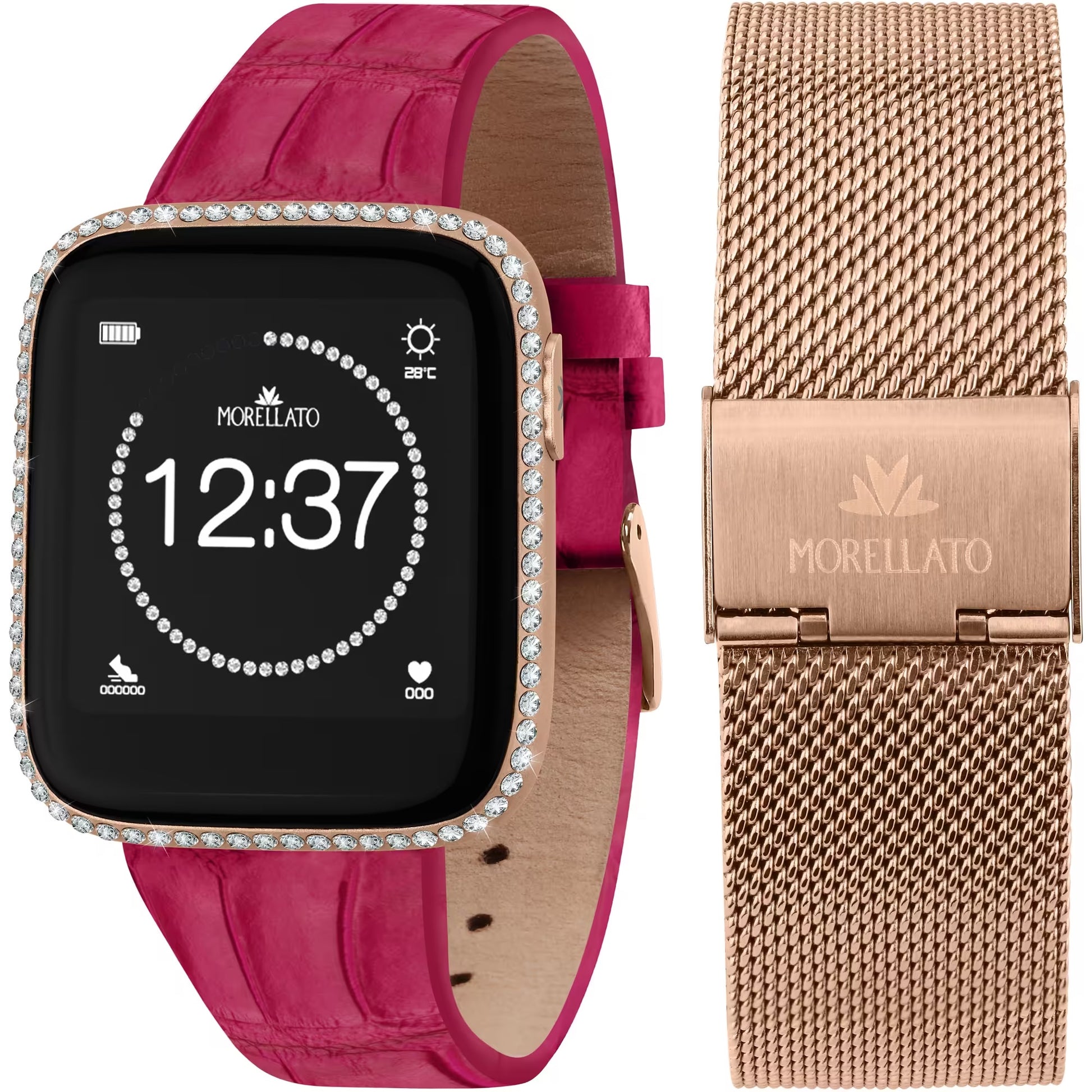 Set SmartWatch e Cinturino Morellato Donna M-01 Crystal R0151167521 - Arena Gioielli 