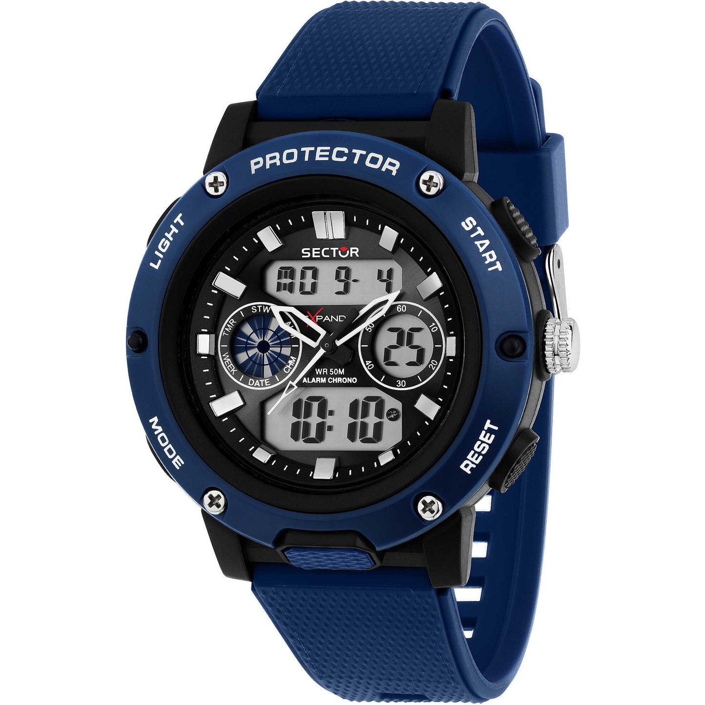 Orologio digitale uomo silicone Sector Ex-44 Blu R3251292003 - Arena Gioielli 