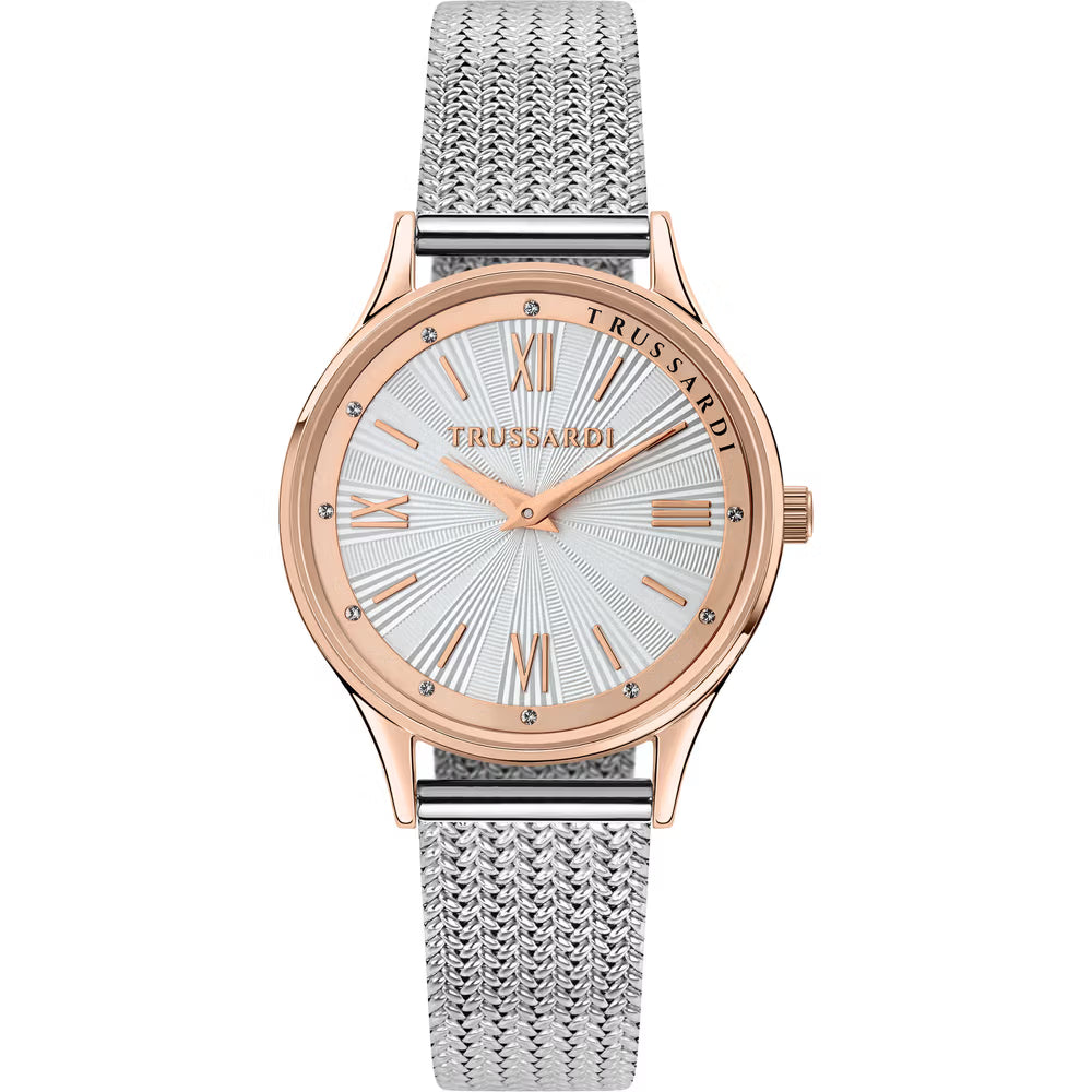 Orologio Donna Trussardi T-Star in Acciaio Oro Rosa e Silver – R2453152507 - Arena Gioielli  - Trussardi