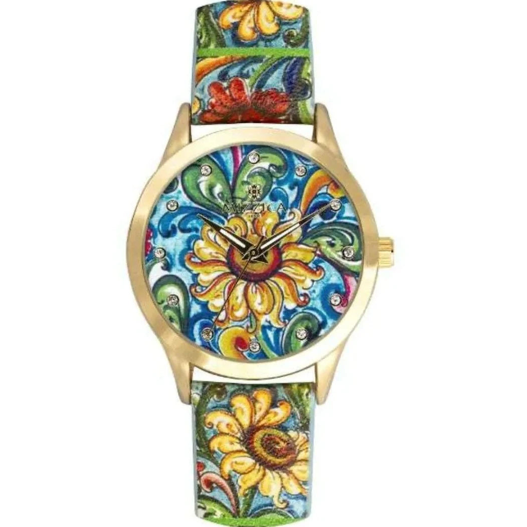 Orologio donna solo tempo donna Mizzica Girasole MB107 - Arena Gioielli 