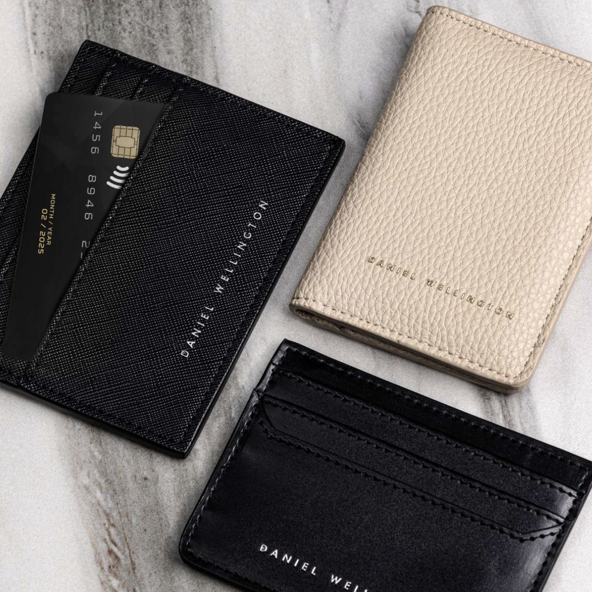 Porta carte 6 scomparti pieghevole con tasca Daniel Wellington