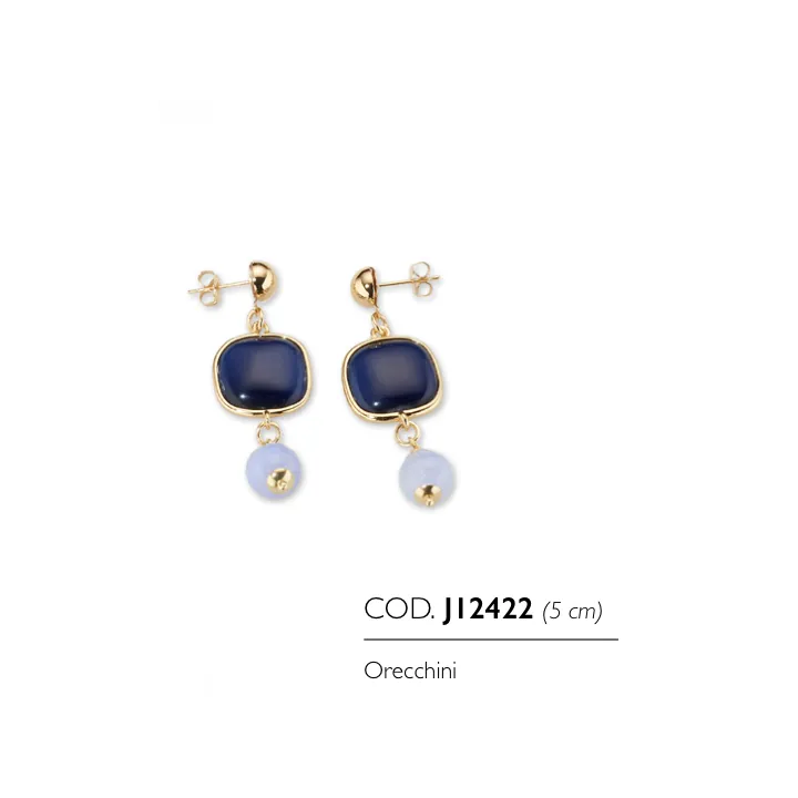 Orecchini Donna Sovrani Cristal Magique Cristalli Blu J12422 - Arena Gioielli 