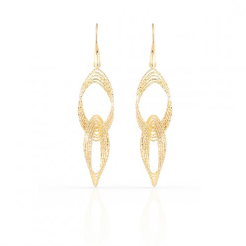 Orecchini pendenti in bronzo dorato Unoaerre 000EXO3931000 1309 - Arena Gioielli 