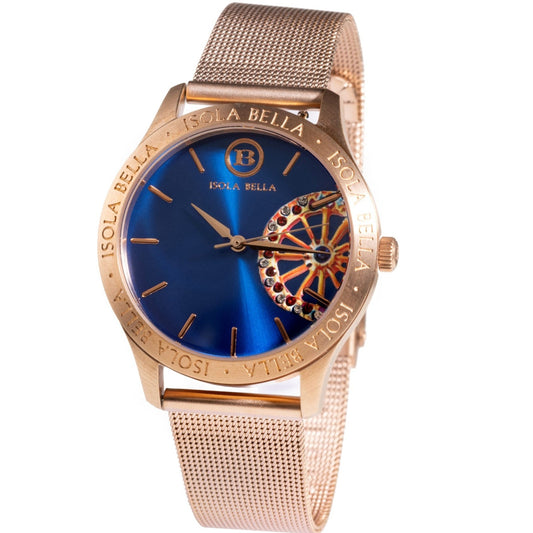 Isola Bella orologio solo tempo donna Ruota blu 40000035 - Arena Gioielli 