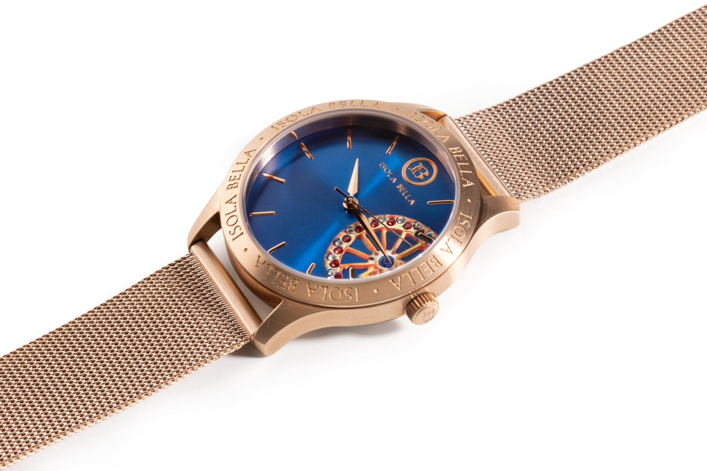 Isola Bella orologio solo tempo donna Ruota blu 40000035 - Arena Gioielli 