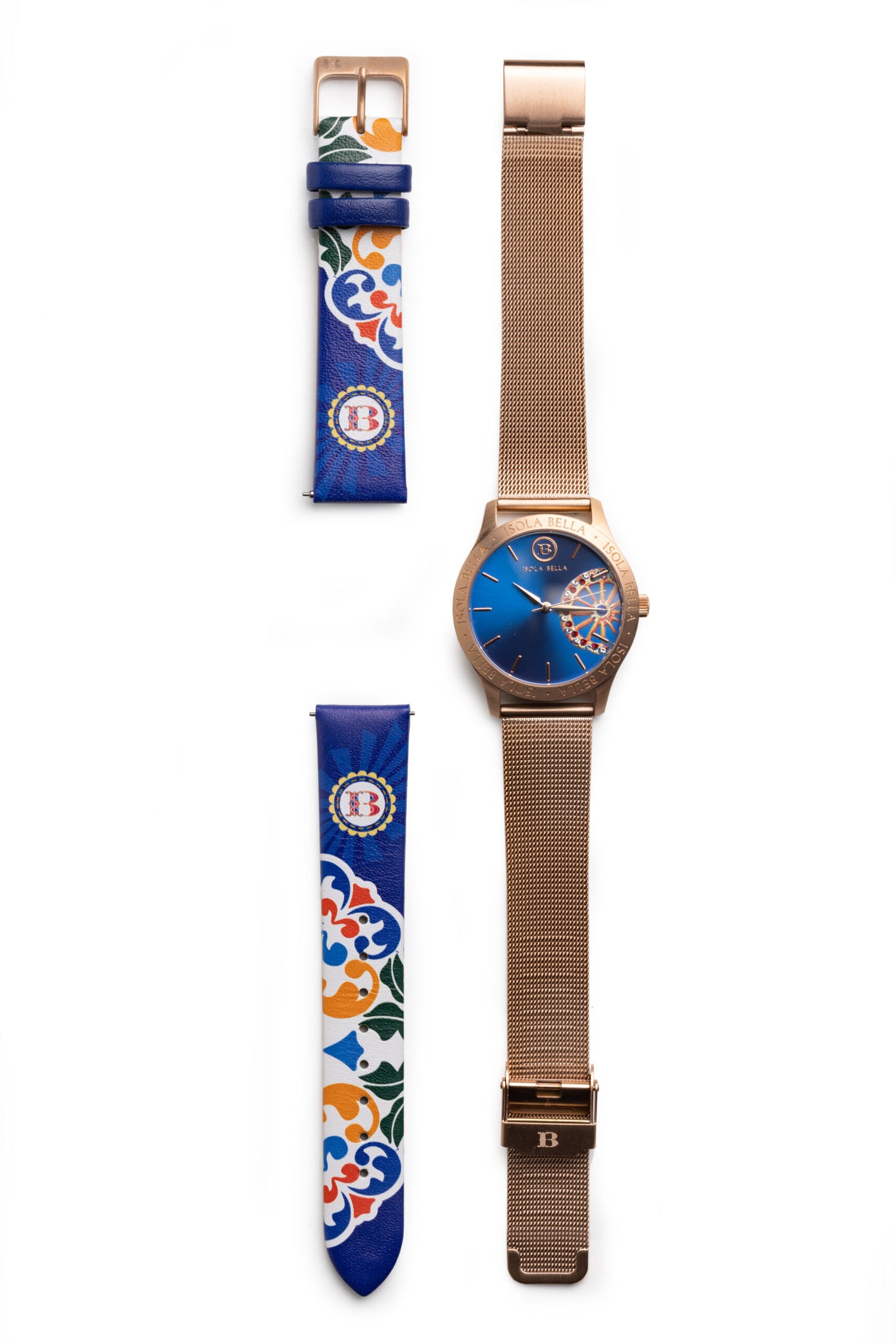 Isola Bella orologio solo tempo donna Ruota blu 40000035 - Arena Gioielli 