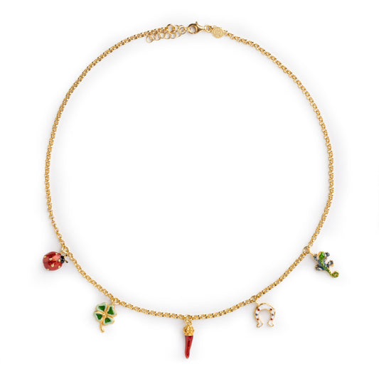 Collana donna Isola Bella Sicilia smalto 20001291 - Arena Gioielli 